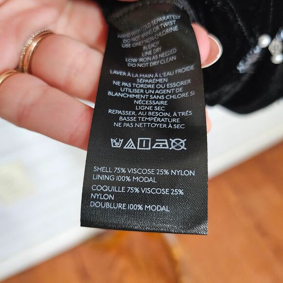 Anthropologie's Maeve Short-Sleeve Embellished Velvet Mini Dress - Picture 12 of 14